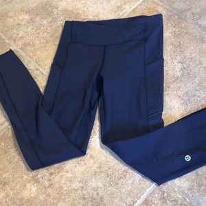 navy blue lululemon leggings